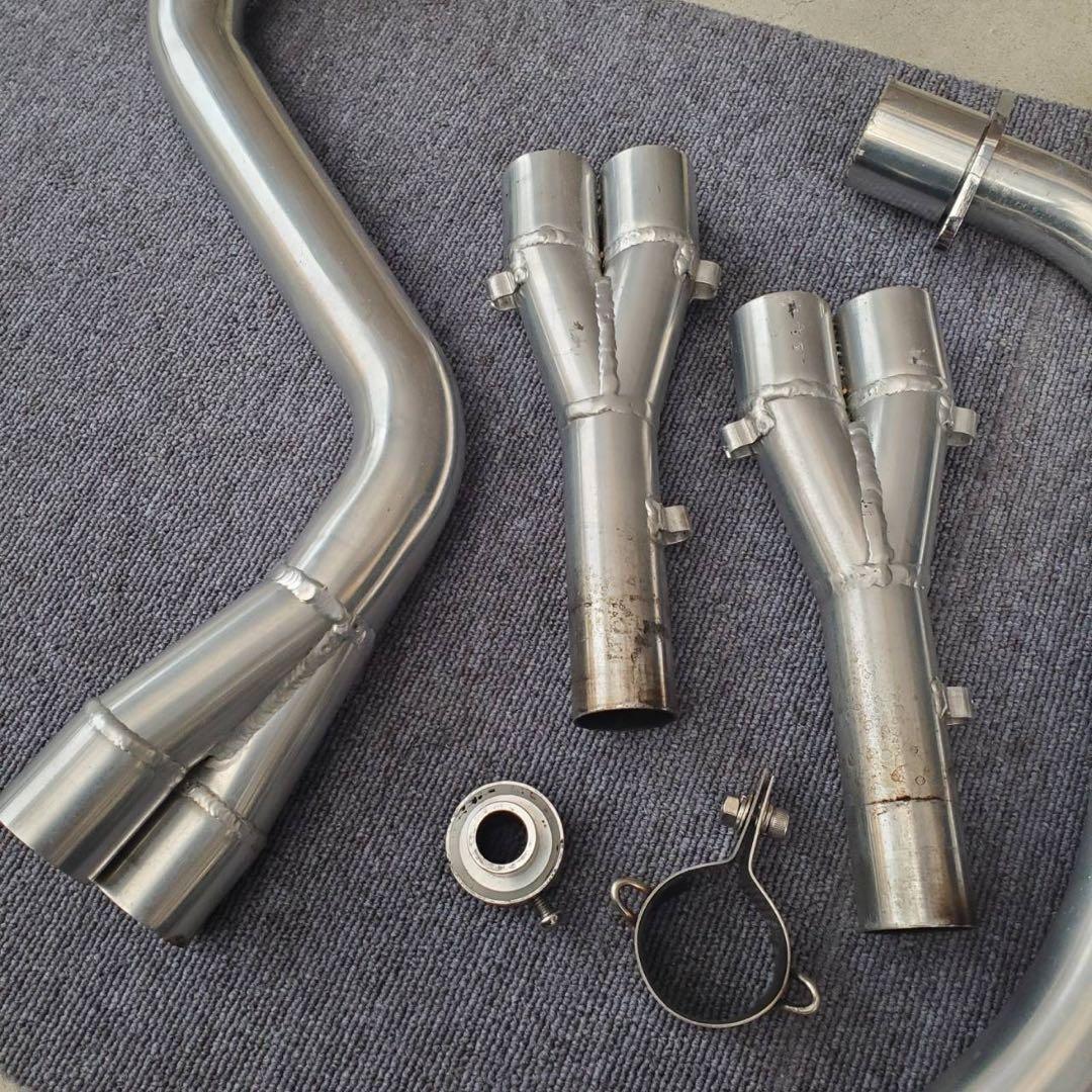 【美品激鳴き】CBX400F ヨシケン 40πフルアルミ4-2-1マフラー