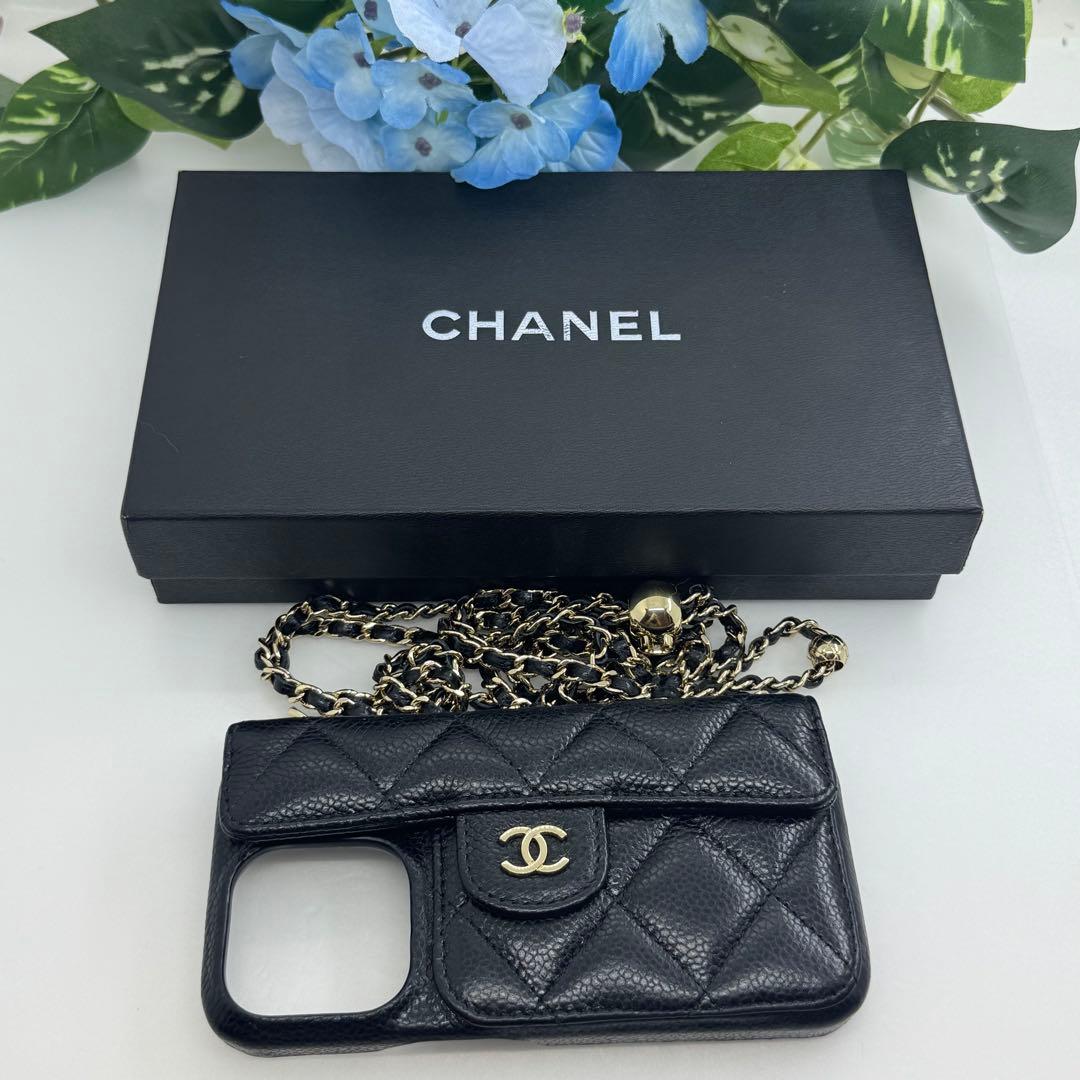 シャネル iPhone15Pro/14Pro/13Pro スマホケース 0695