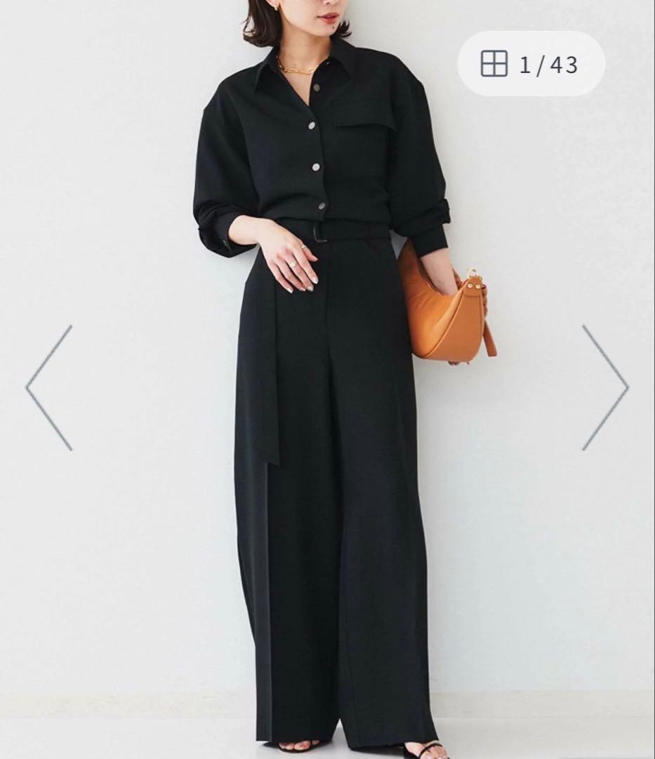 シャツカラーオールインワン　朝比奈彩Oggi UNTITLEDスペシャルコラボ