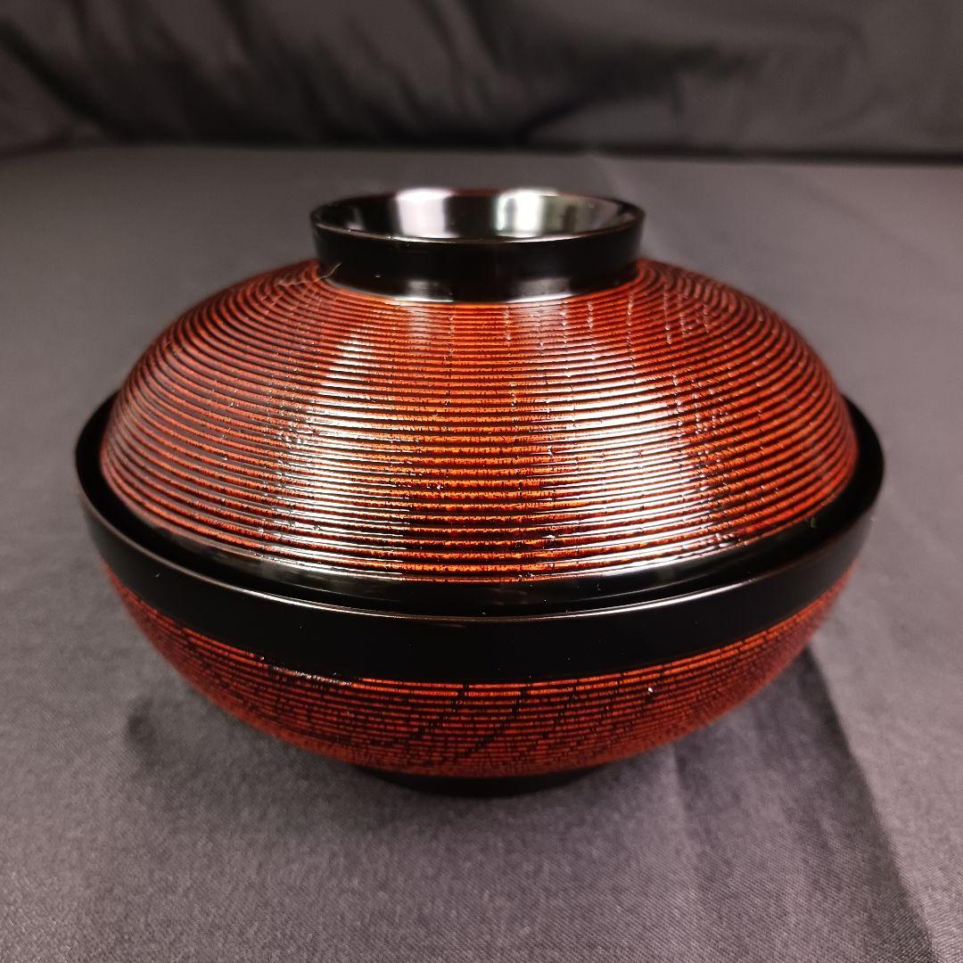 Y3112-1 漆器 貝づくし蒔絵 糸筋椀 9客 共箱