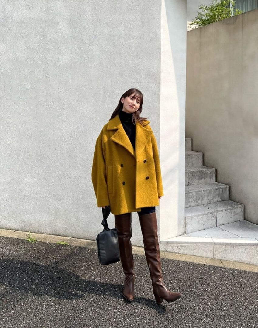 ジャケット・アウター CLANE OVER LINE DOUBLE COAT