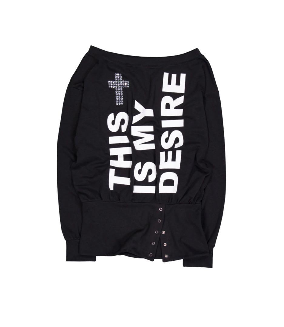 SETUPEXE BOLD LETTERING LOOSE TOP シズニルック