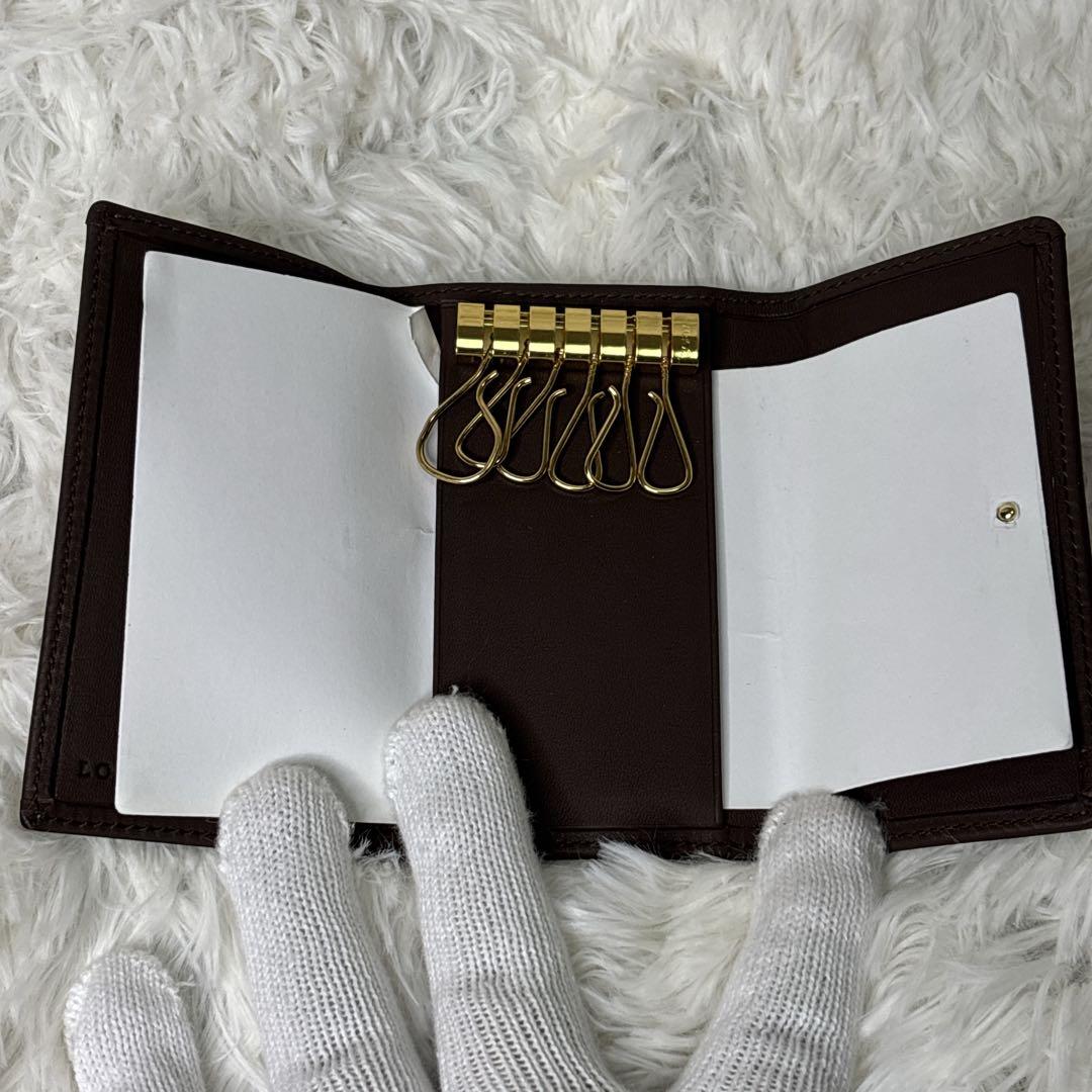 LOEWE 新品　スエードキーケース 6連　レディース