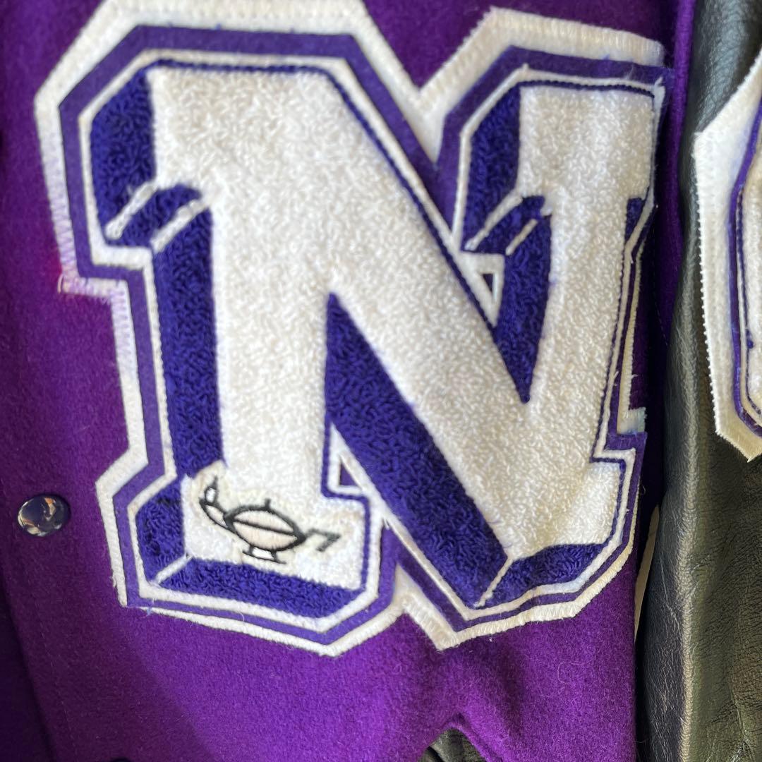 made in USA 襟付　スタジャン　ワッペン　刺繍　NEEF