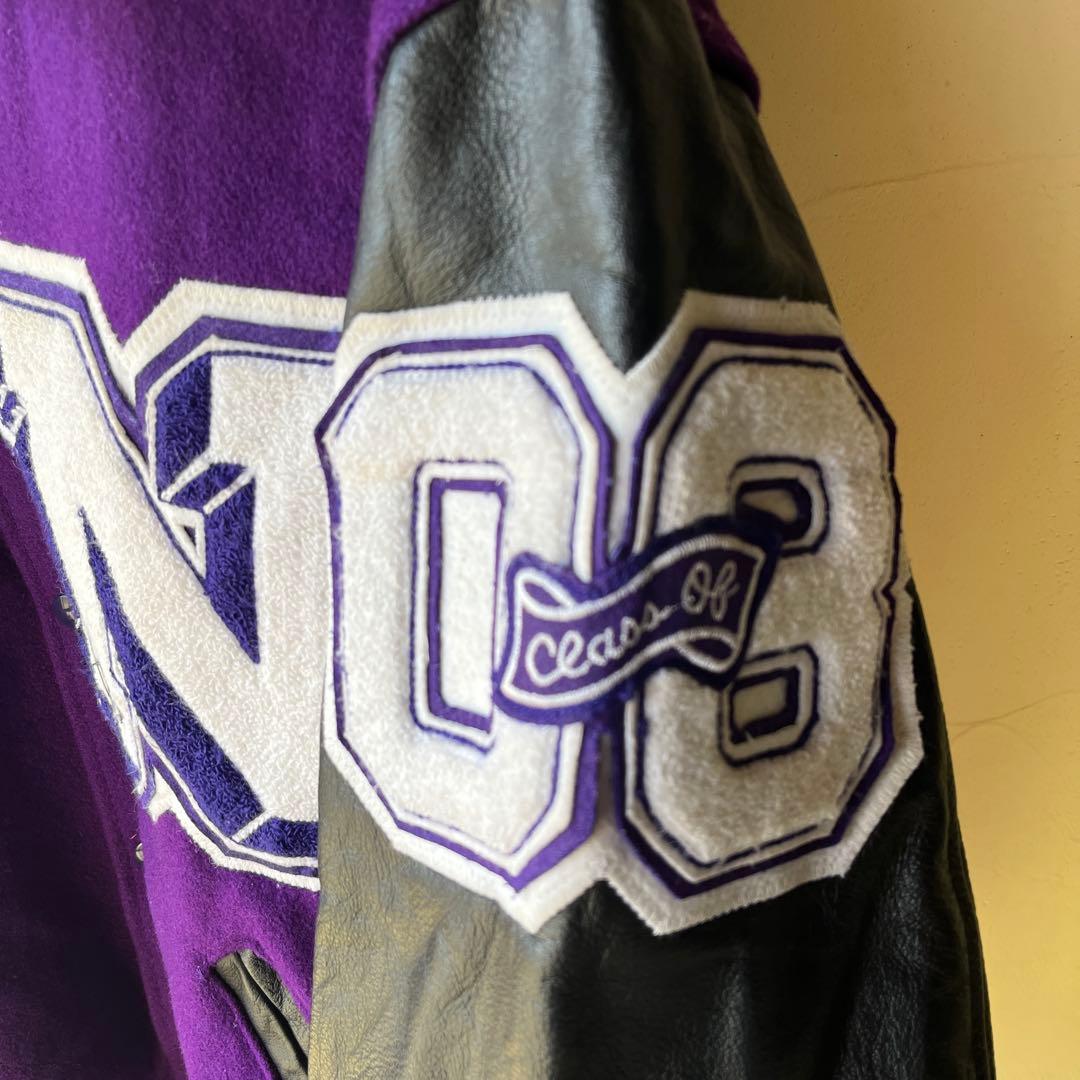 made in USA 襟付　スタジャン　ワッペン　刺繍　NEEF