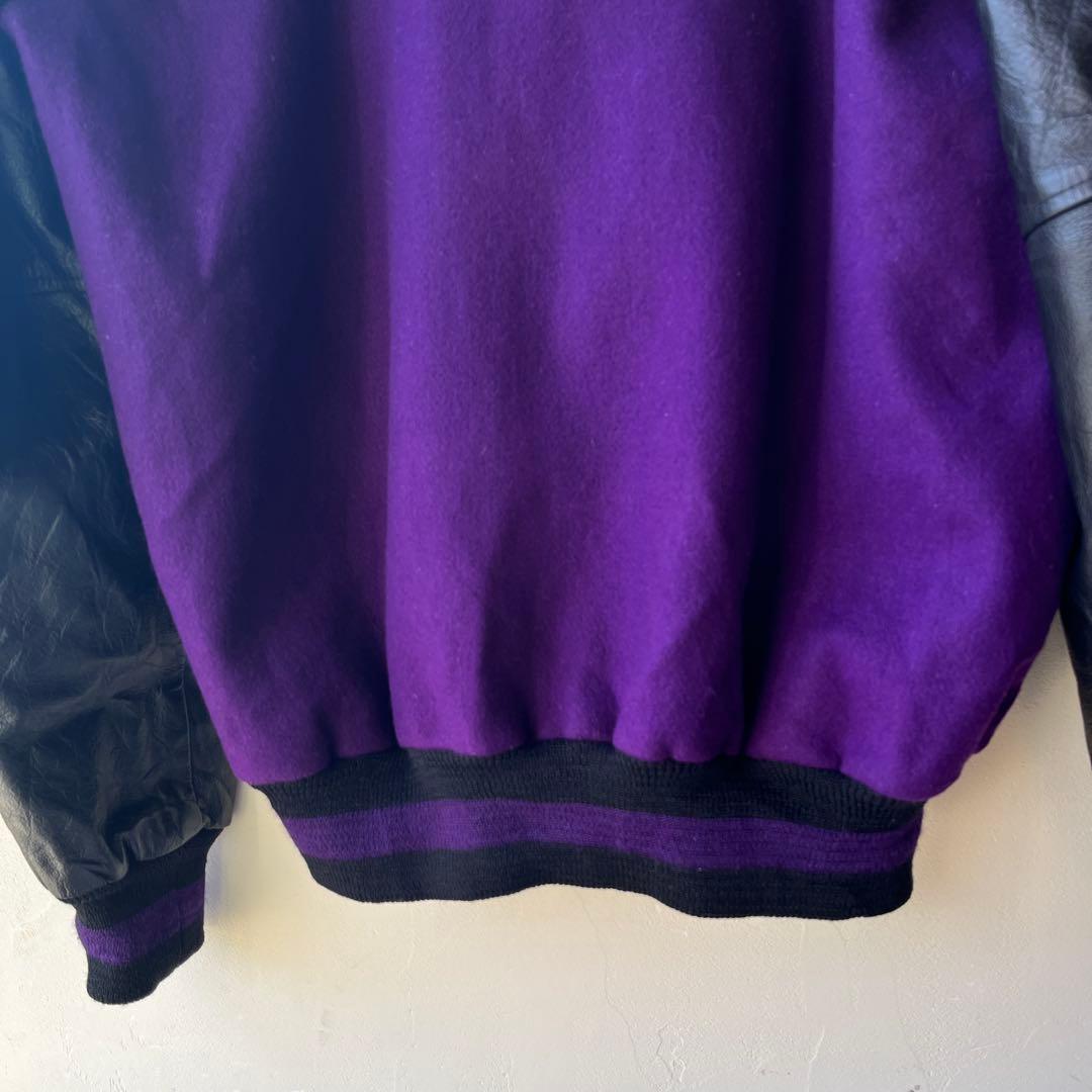 made in USA 襟付　スタジャン　ワッペン　刺繍　NEEF