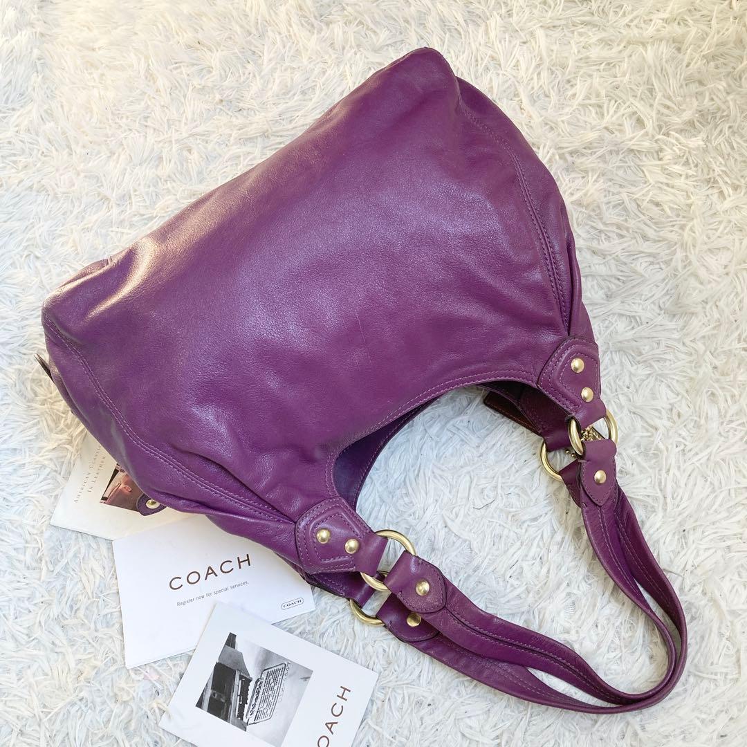 極美品 vintage coach old archive hobo