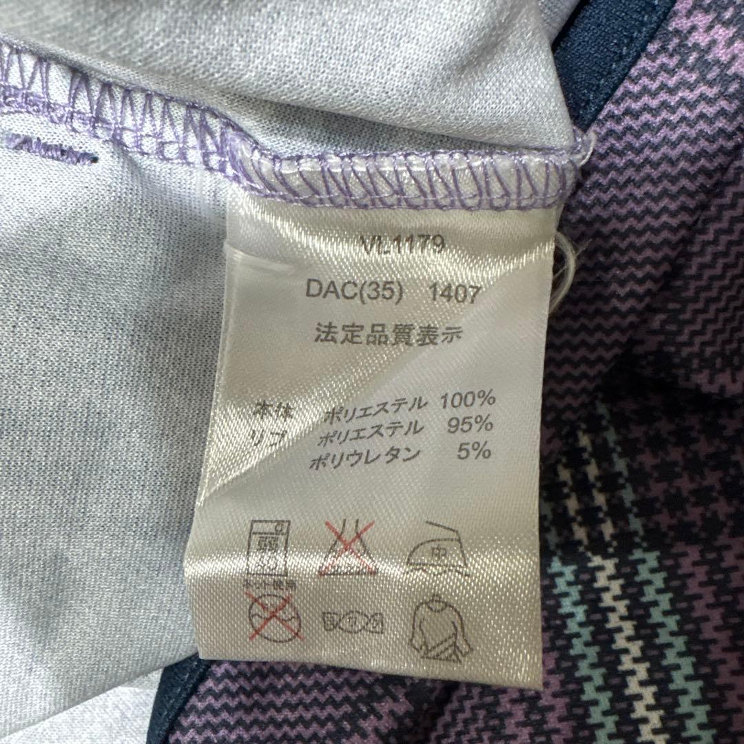 希少　FILA テニスウェア　スコート2点セット　紫系 チェック柄