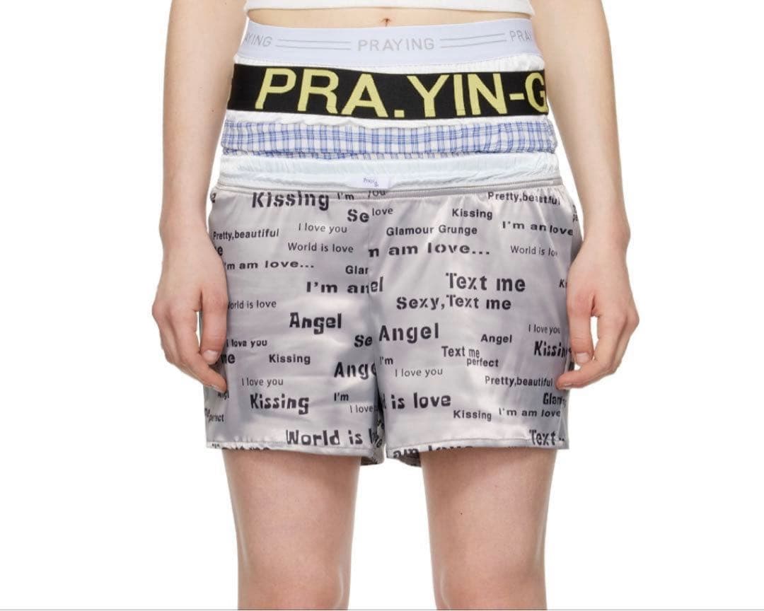 praying プレイング 重ね着風 ショートパンツ litmus ボクサー