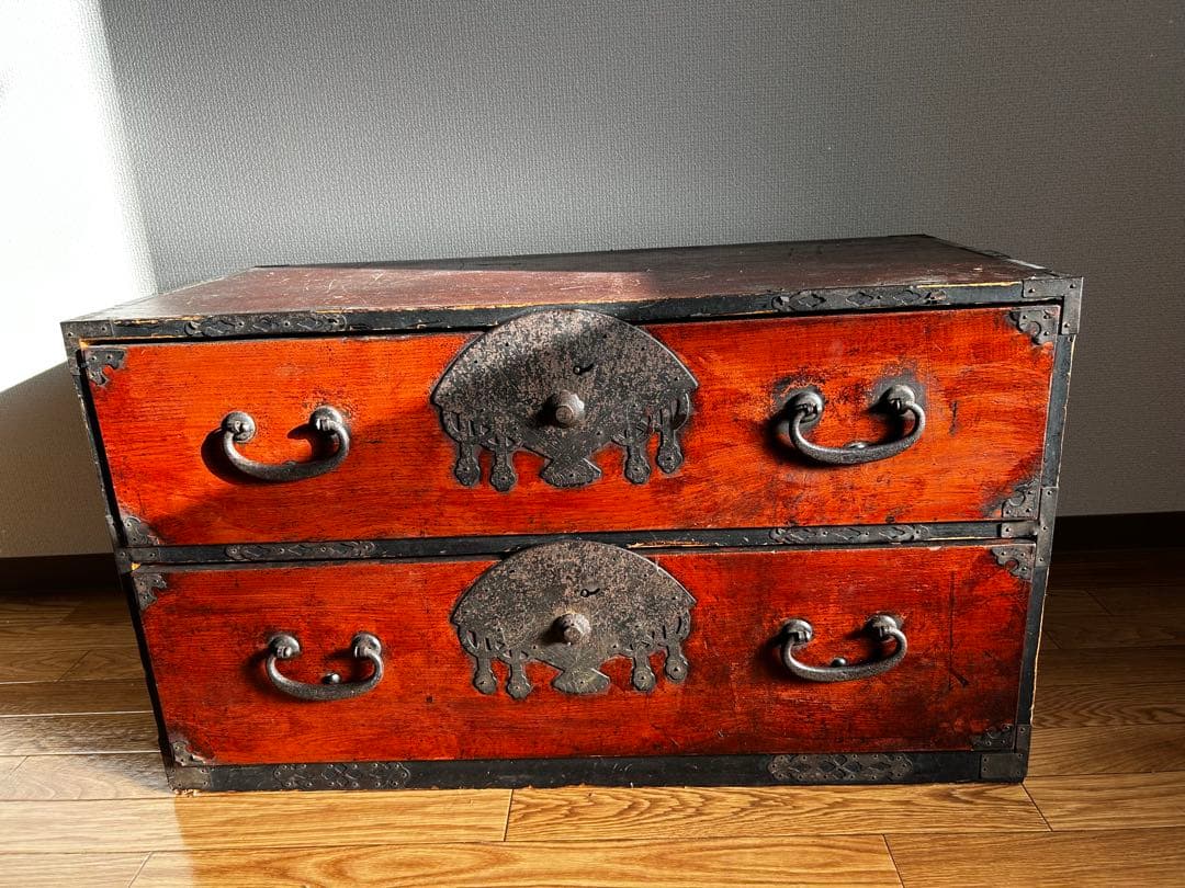 【中古】昭和レトロ　アンティーク　和箪笥　古民家