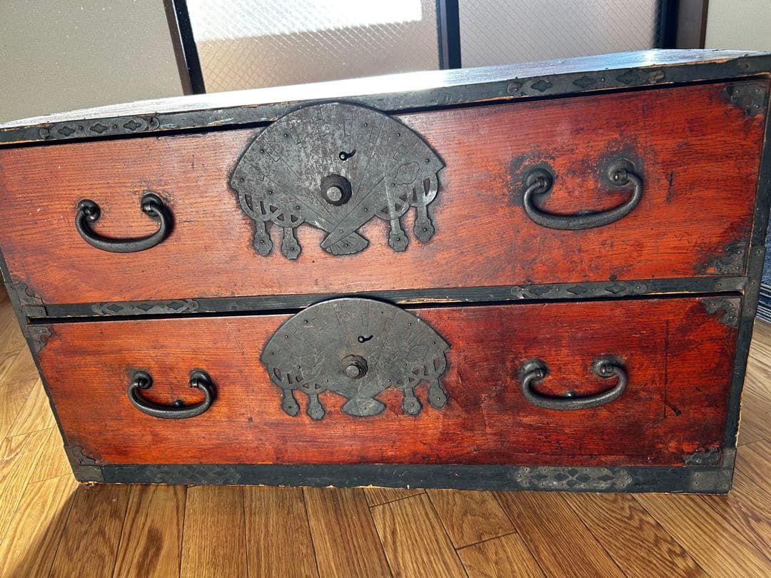 【中古】昭和レトロ　アンティーク　和箪笥　古民家