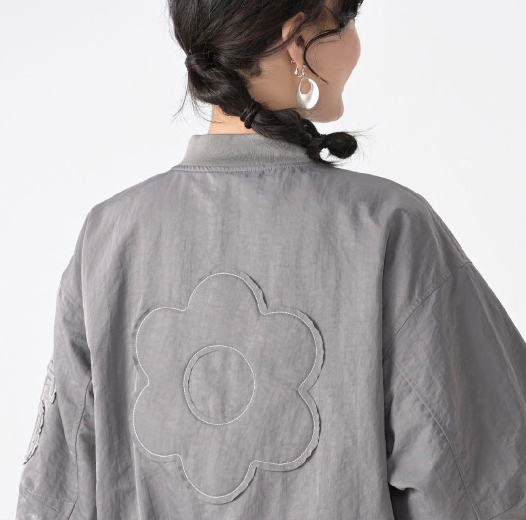 【新品未使用】 person's ぷっくりロゴライト　スタジャン　ネイビー　Ｓ