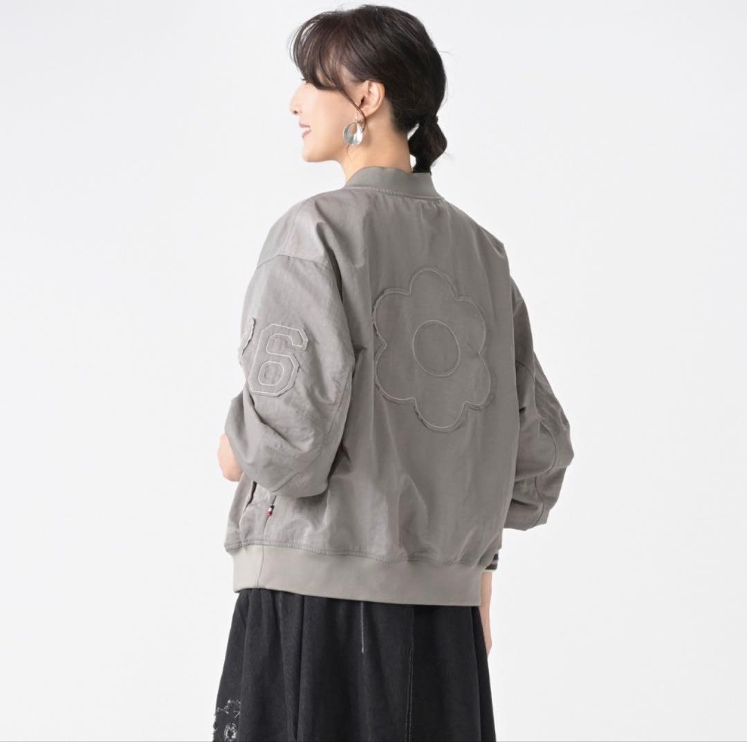 【新品未使用】 person's ぷっくりロゴライト　スタジャン　ネイビー　Ｓ