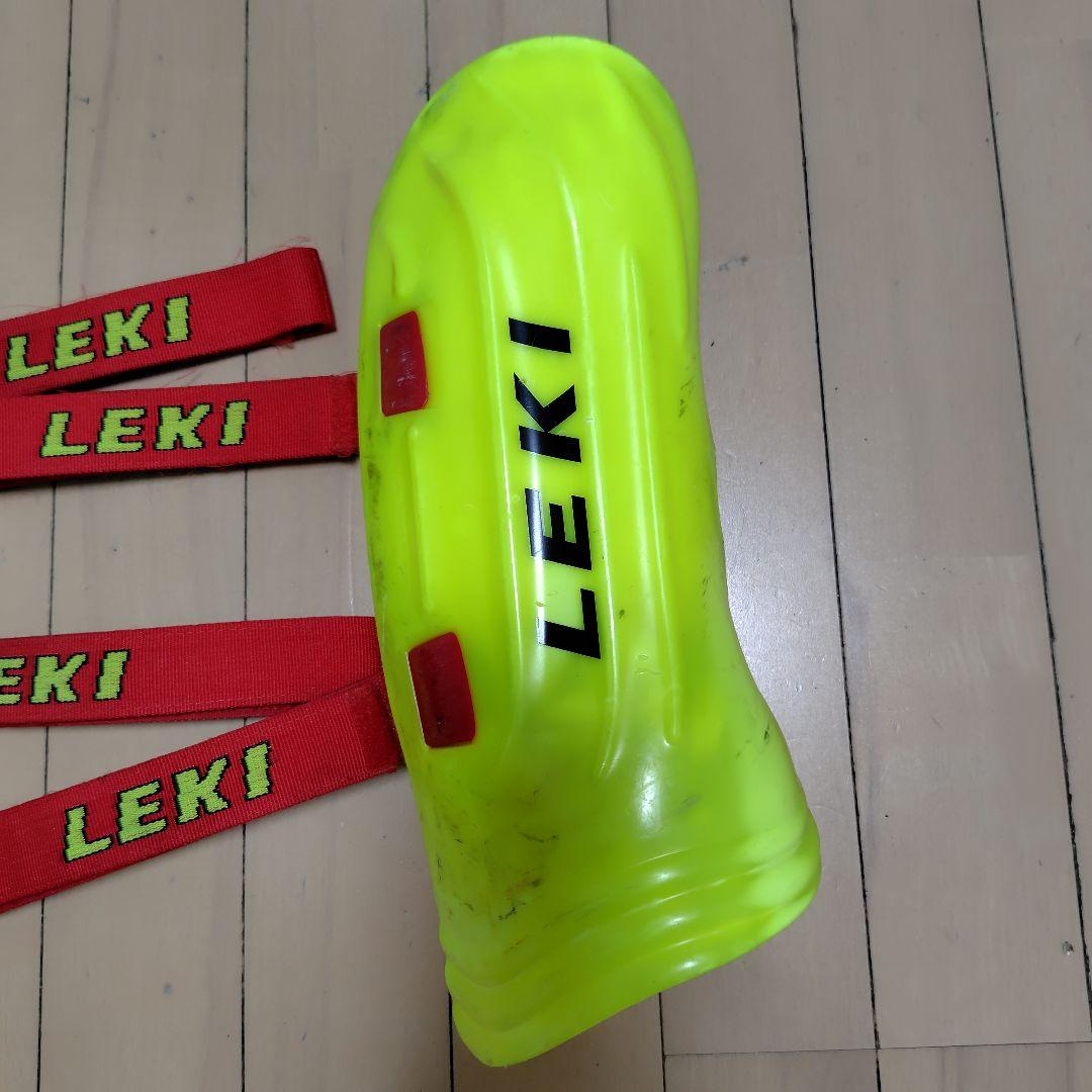 レキ　LEKI　イエロー　 アルペン　スキー　シンガード　レガース　ジュニア用