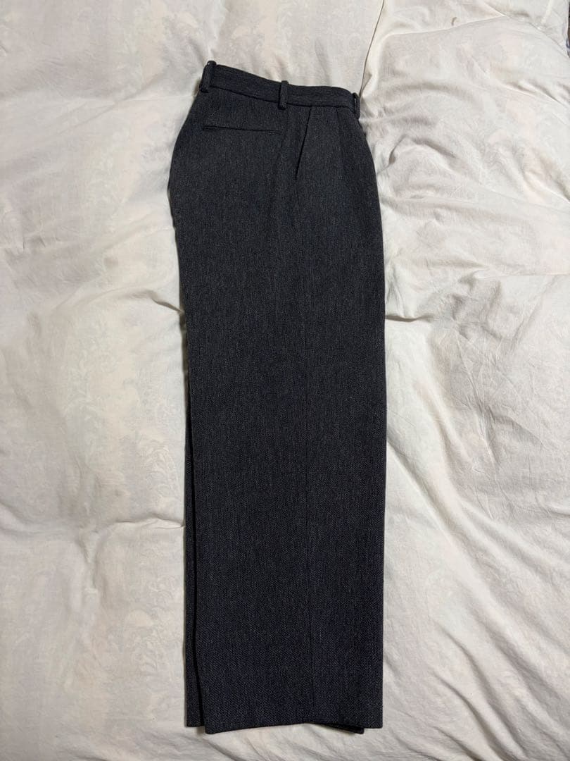 クッキークロス インツープリーツド レス トラウザーズ