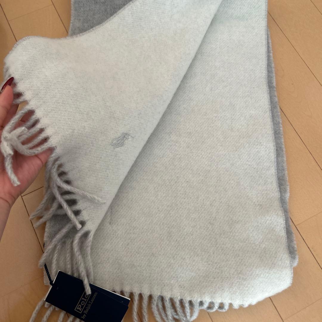 Polo by Ralph Lauren グレー マフラー 新品タグ付き