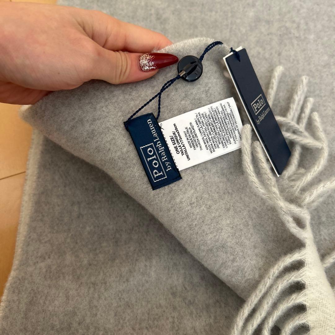 Polo by Ralph Lauren グレー マフラー 新品タグ付き