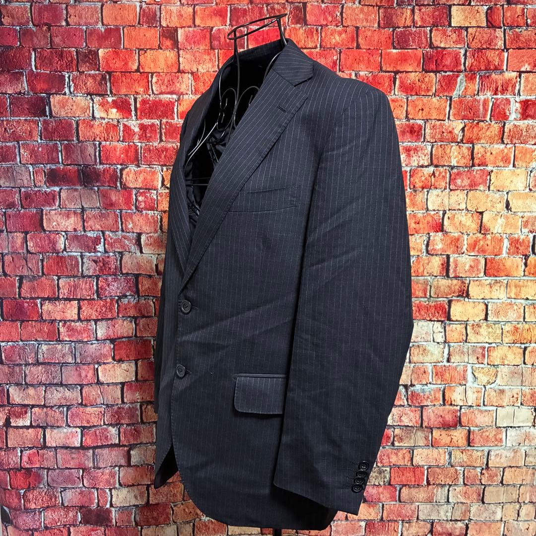 極美品☆ミツミネ　高級ウール100% スーツセットアップ AB4 ダークグレー