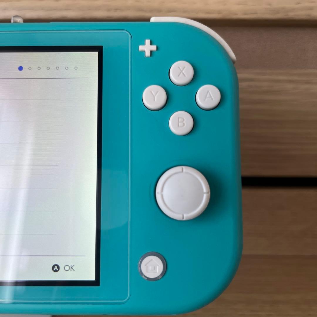 美品 Nintendo Switch Lite ターコイズ 本体 充電器 箱付き