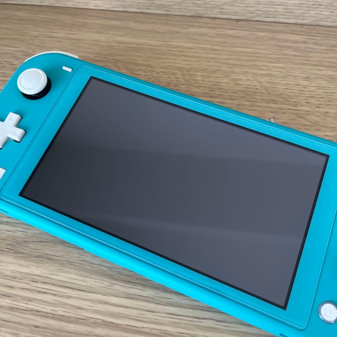 美品 Nintendo Switch Lite ターコイズ 本体 充電器 箱付き