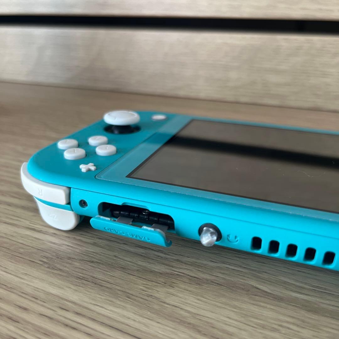 美品 Nintendo Switch Lite ターコイズ 本体 充電器 箱付き