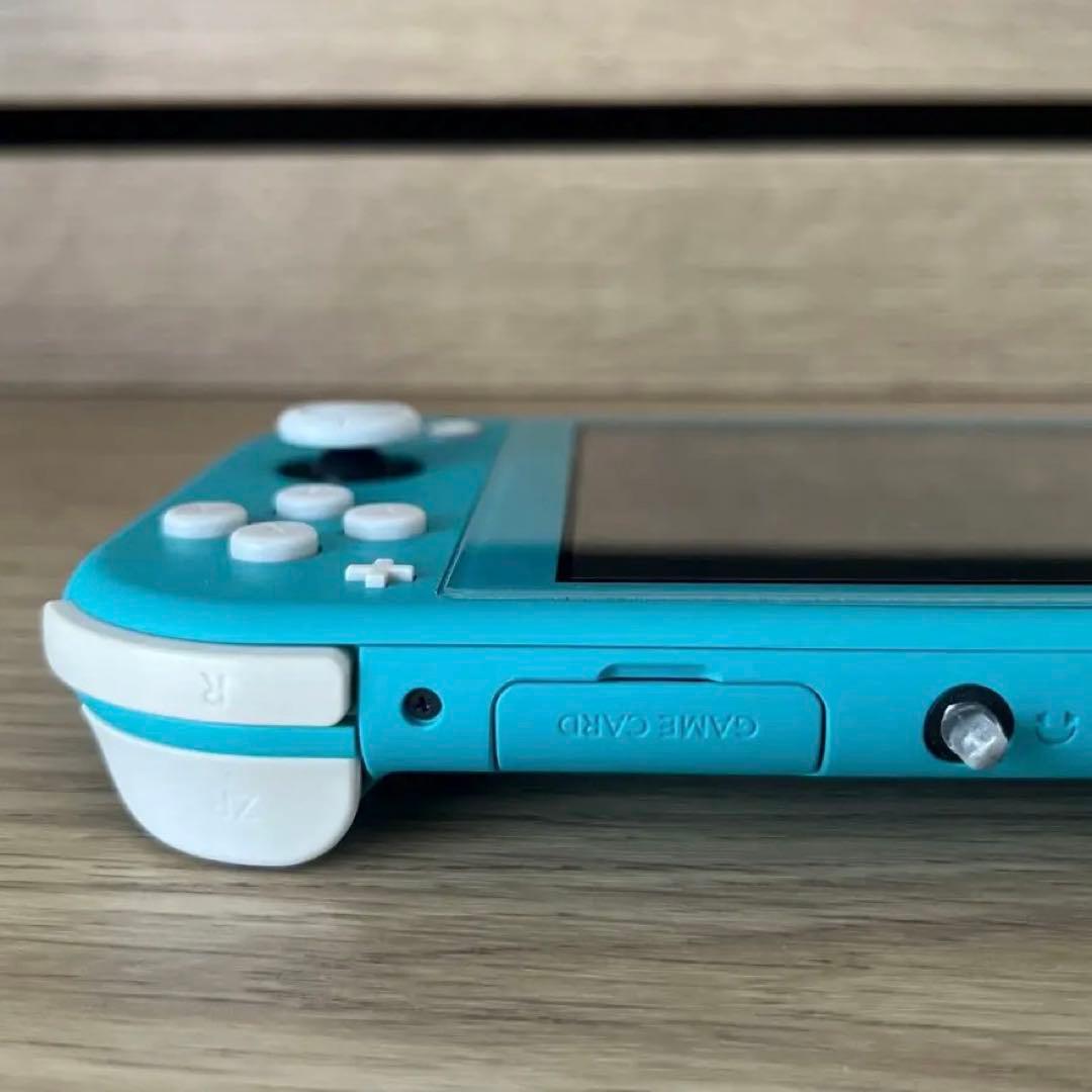 美品 Nintendo Switch Lite ターコイズ 本体 充電器 箱付き
