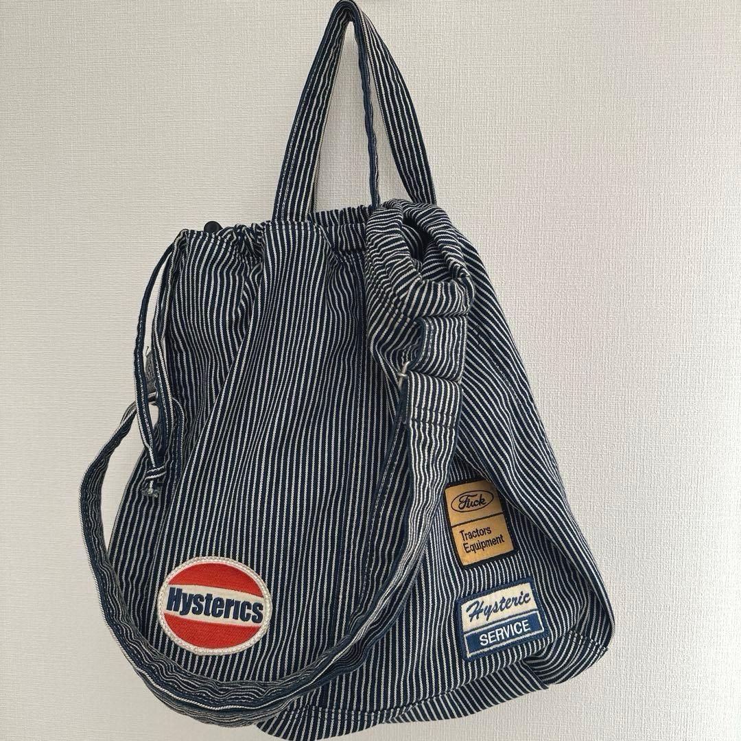希少ヒステリックグラマー　90's ヒッコリー　ストライプ　バッグ　ヴィンテージ