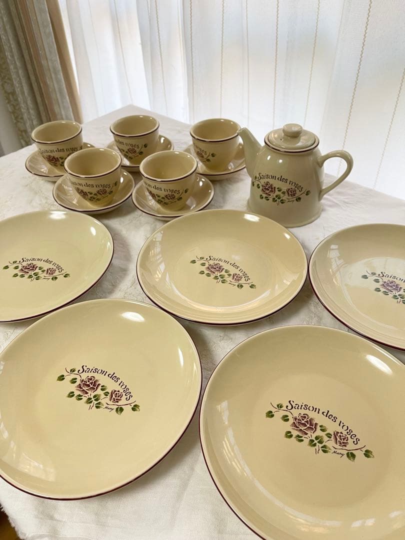 ❤︎mimi❤︎マニー セゾンドローズ 陶器ティーセット ❤︎