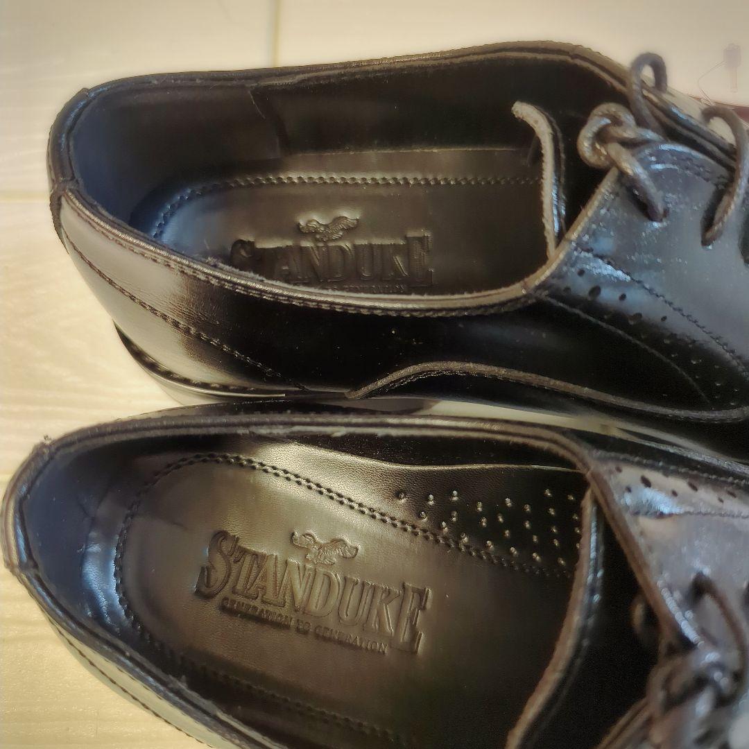 新品✨STANDUKE ブラック メンズビジネスシューズ　27cm　フォーマル