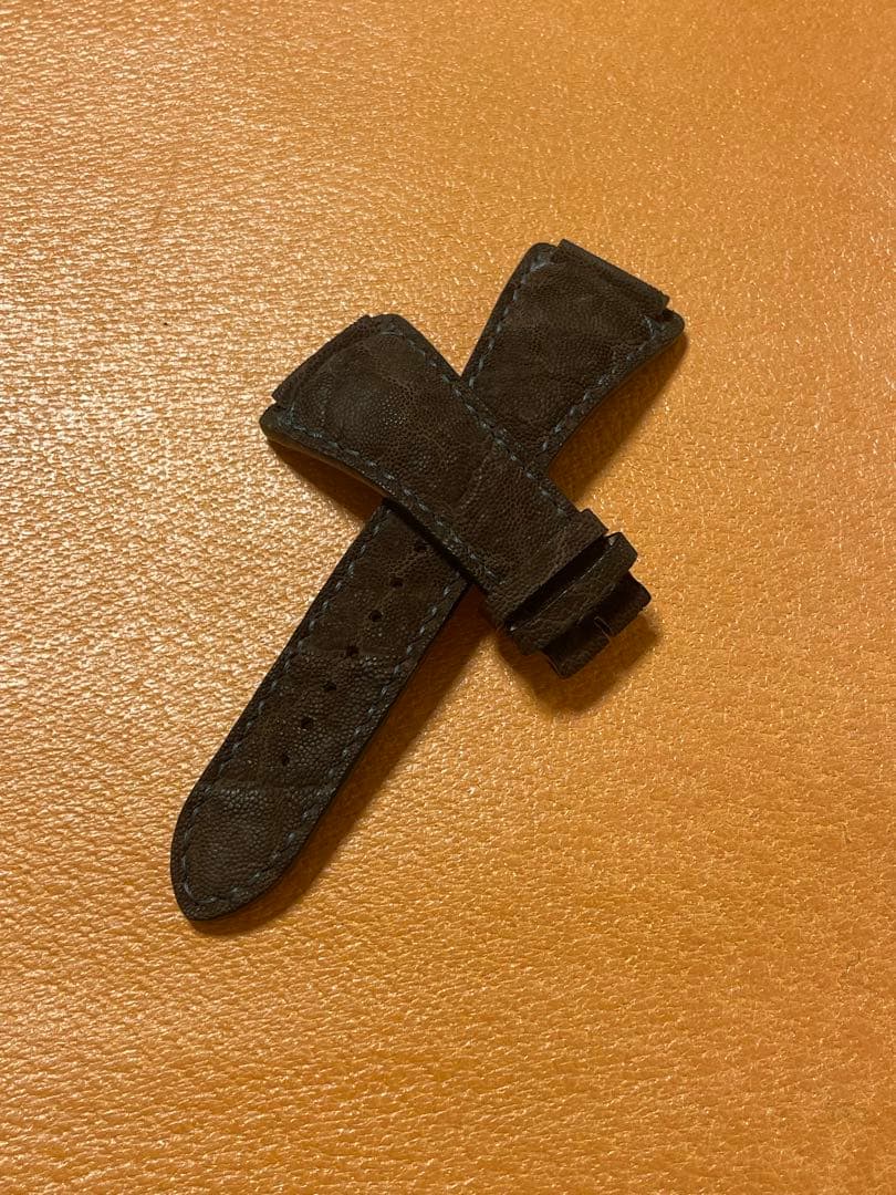 BAB-エレファント　レザー 時計ベルト 茶色、 ラグ幅22/20mm