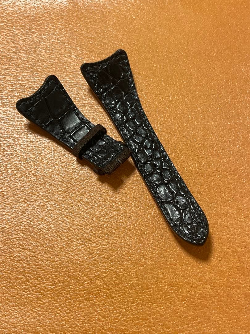 BAB-エレファント　レザー 時計ベルト 茶色、 ラグ幅22/20mm