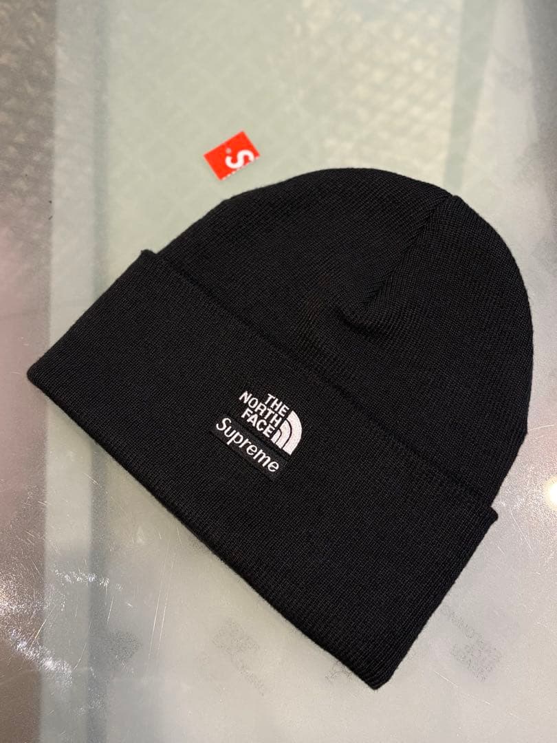 最終価格THE NORTH FACE x Supreme ニット帽 ブラック