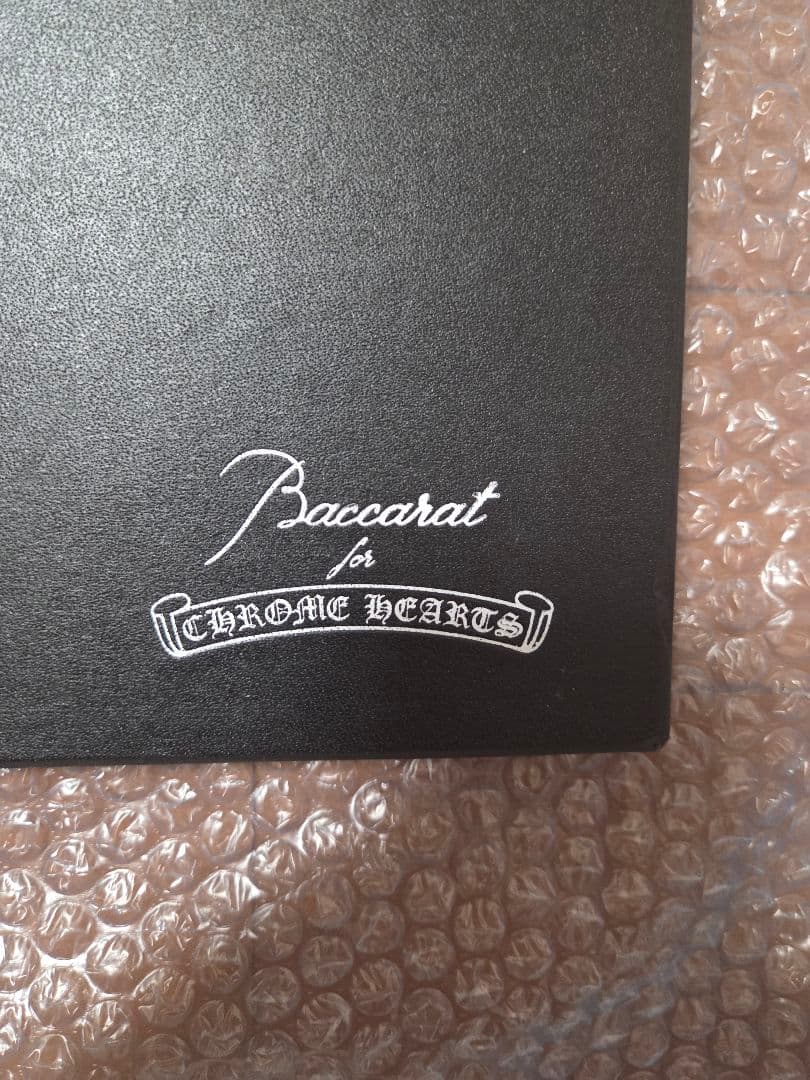 未使用保管品箱付美品クロムハーツバカラ中型トレーお皿ガラス送料無料