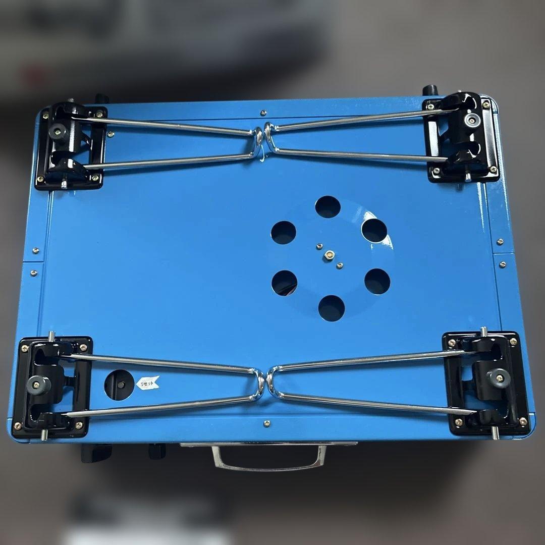 【廃盤希少】スマイル カセットコンロSK-3200 昭和レトロ 未使用 ブルー