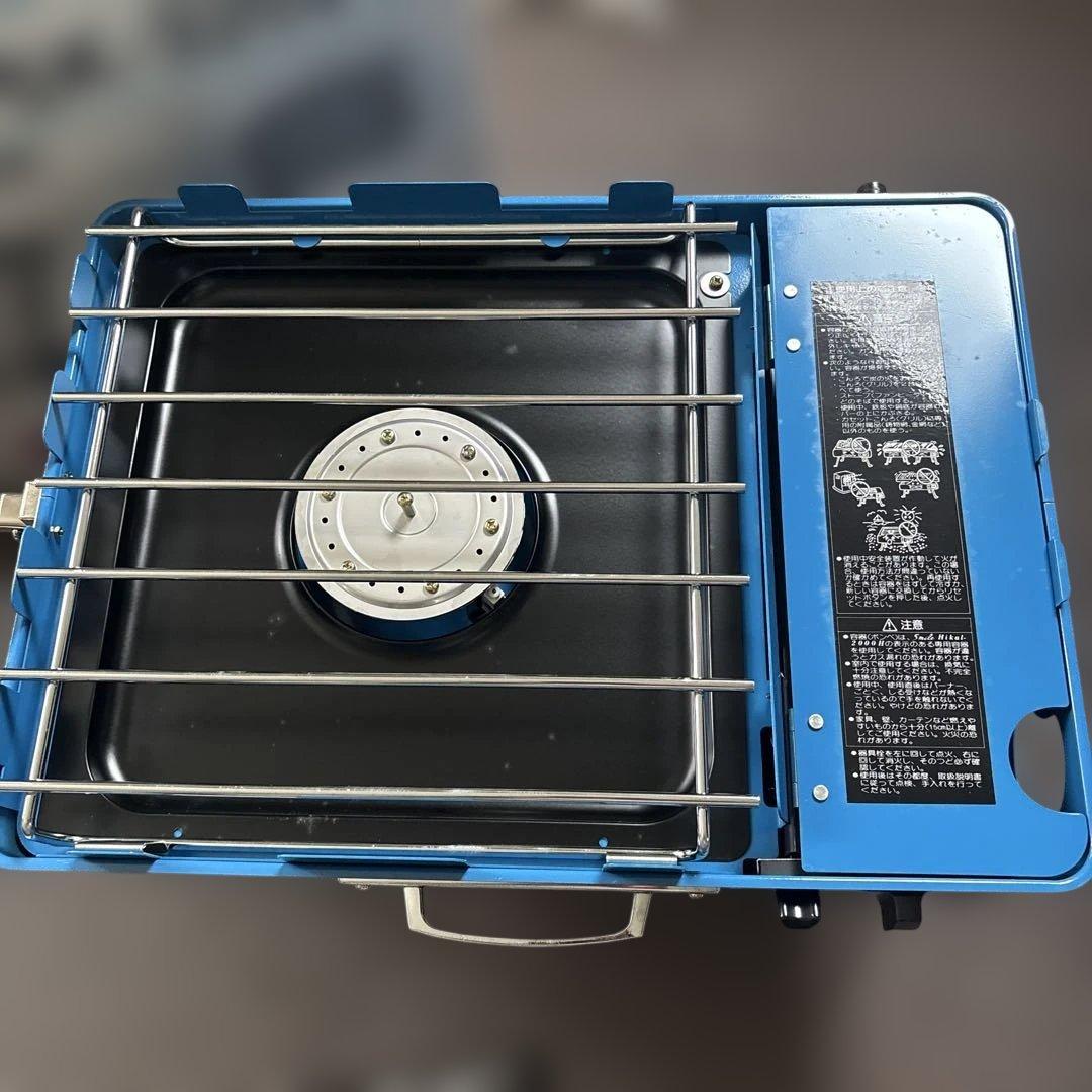 【廃盤希少】スマイル カセットコンロSK-3200 昭和レトロ 未使用 ブルー