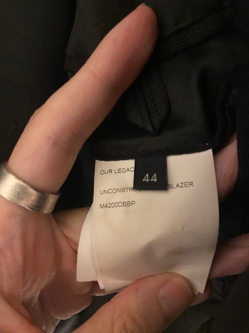ジャケット・アウター OUR LEGACY UNCONSTRUCTED DB BLAZER 44