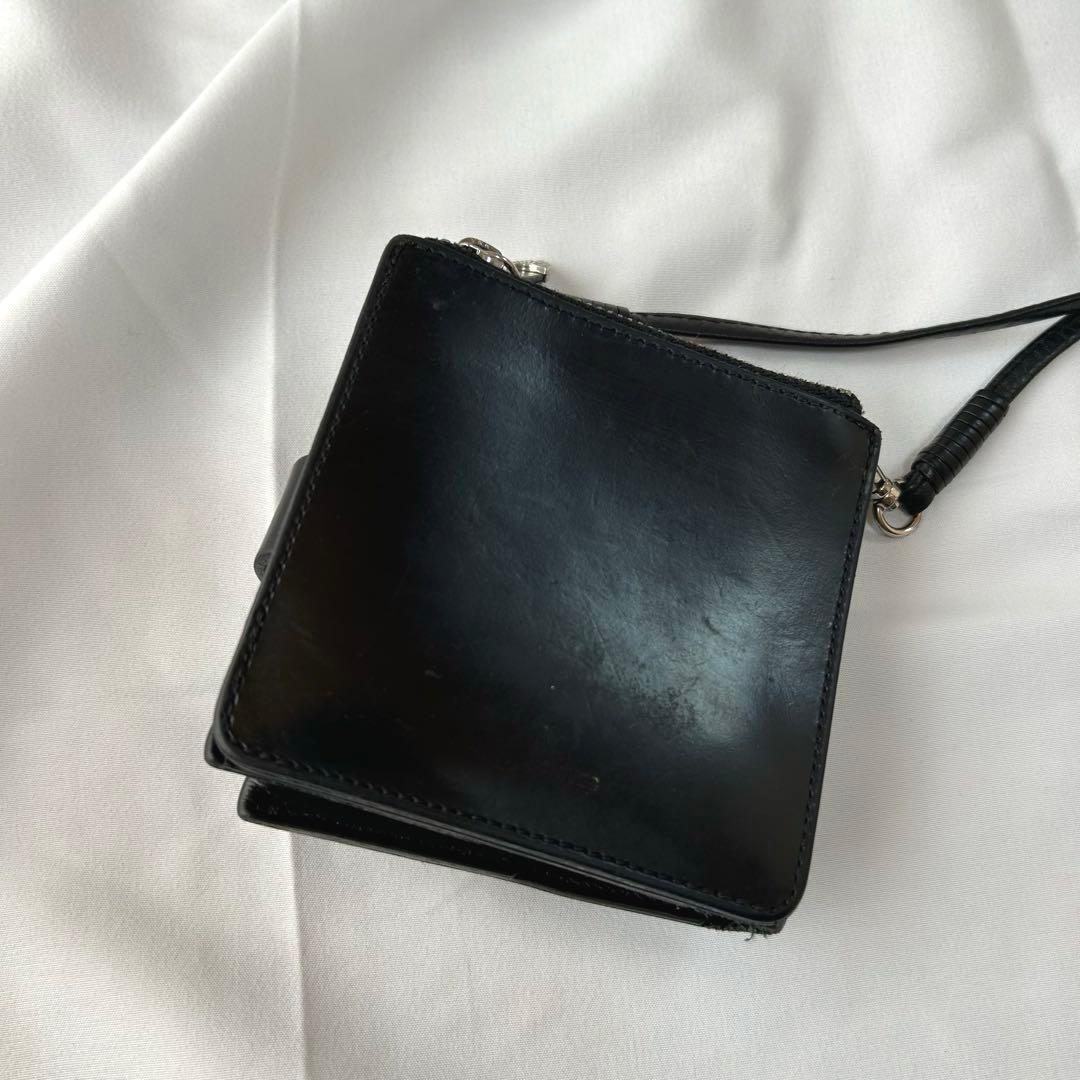 TOGA PULLA ショルダーウォレット レザー ブラック 2way