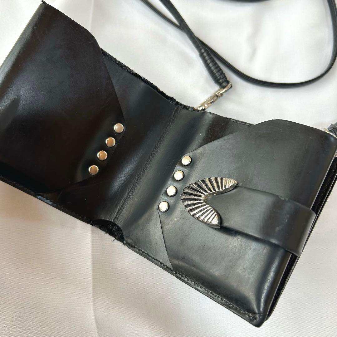 TOGA PULLA ショルダーウォレット レザー ブラック 2way