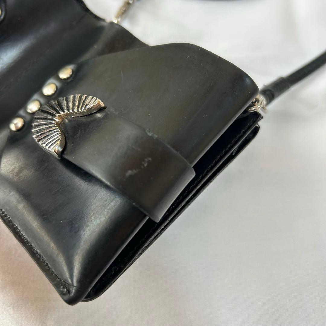 TOGA PULLA ショルダーウォレット レザー ブラック 2way