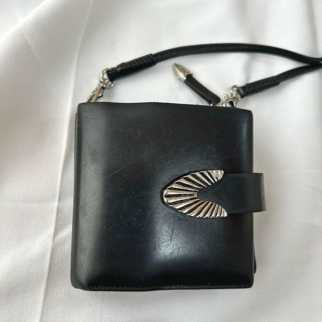 TOGA PULLA ショルダーウォレット レザー ブラック 2way