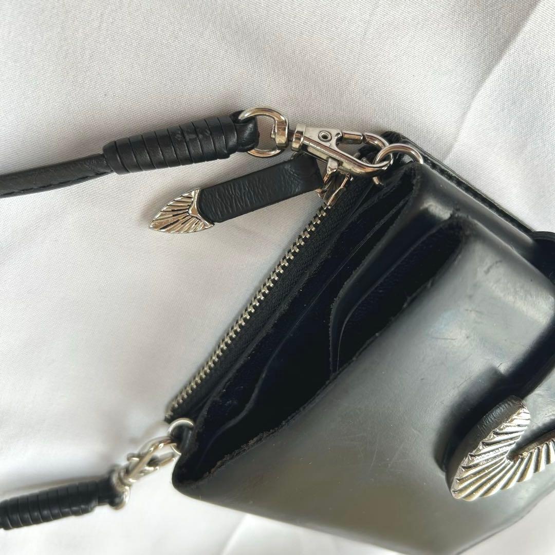 TOGA PULLA ショルダーウォレット レザー ブラック 2way