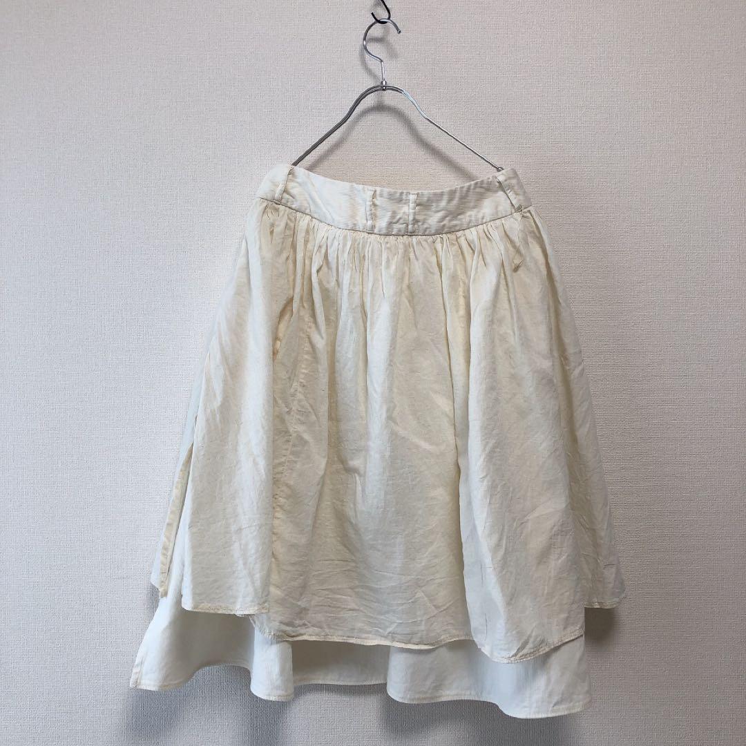 未使用タグ付★KAPITAL★コーデュロイ×麻スレキフリルパンツ★きなり★1