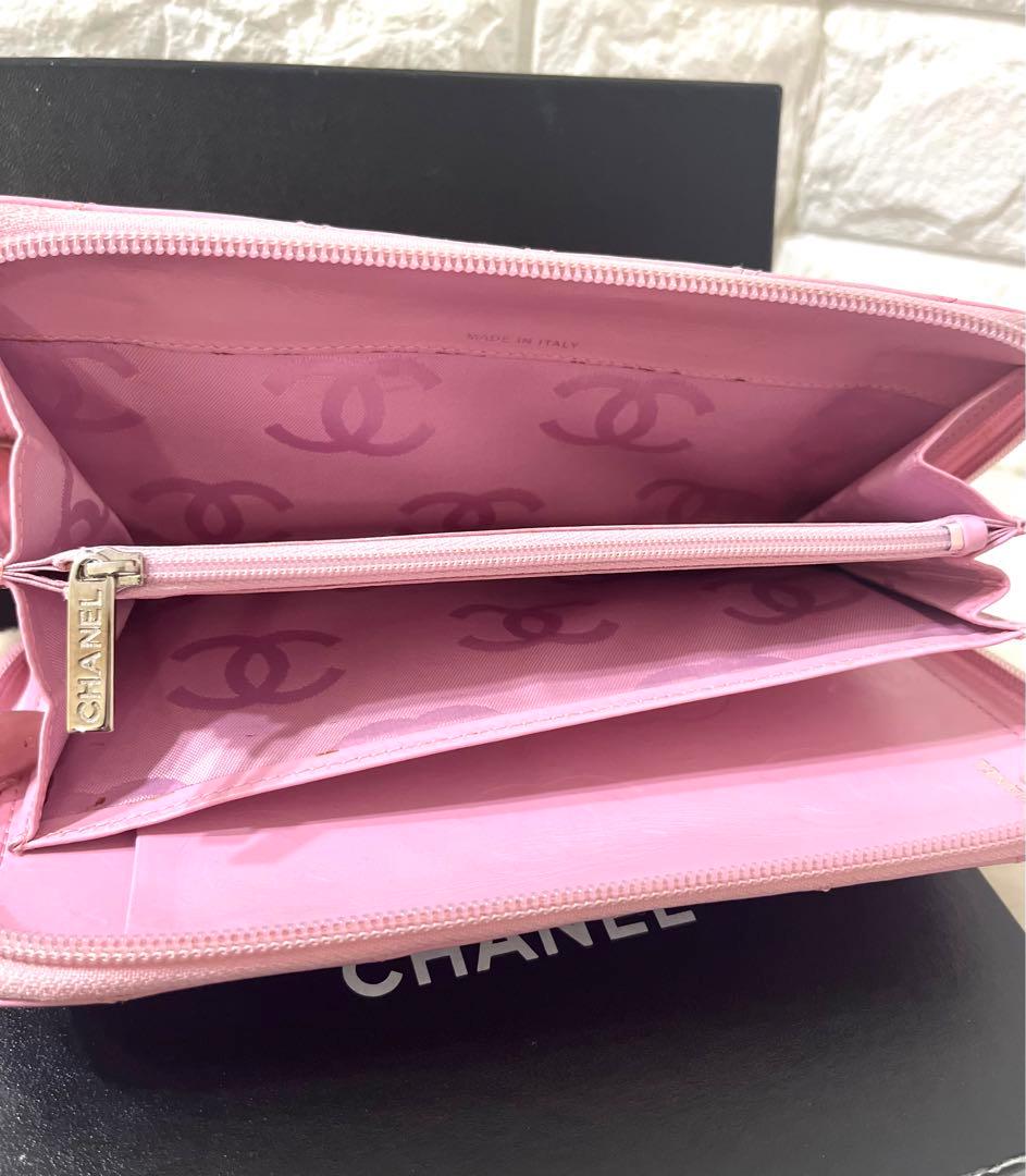 【はな様】人気商品☆シャネル カンボンライン ラウンドファスナー ピンク