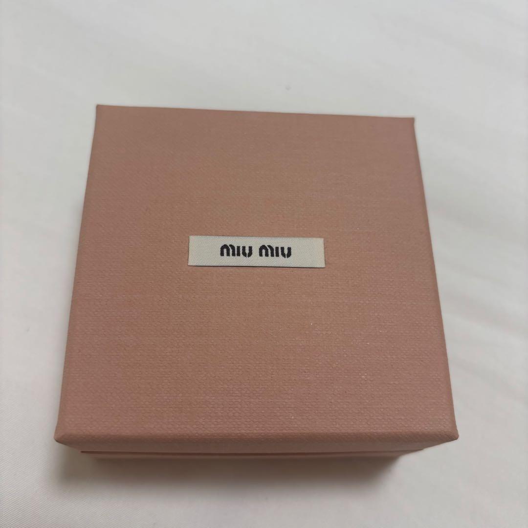 miu miu ギンガム　バレッタ