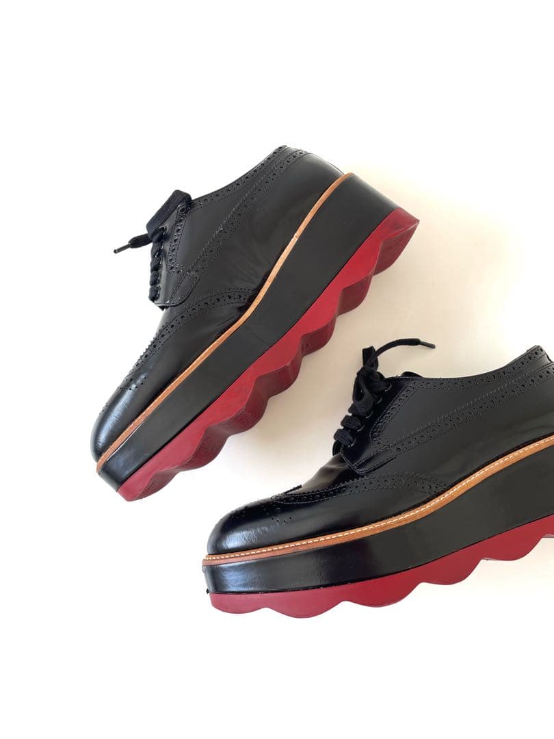 PRADA プラダ レースアップシューズ 38ハーフ 滝沢真紀子さん愛用