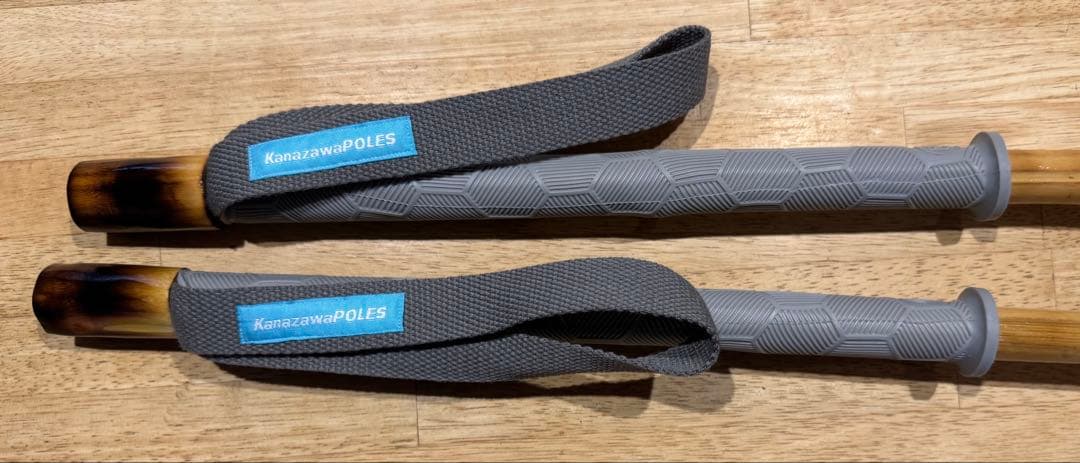 長さストラップ選択　KanazawaPOLES 30cmグリップ　グレー