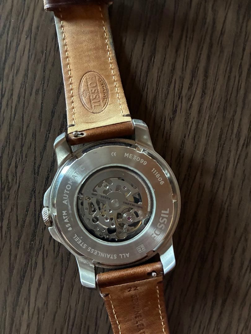 FOSSIL 自動巻き 腕時計 ブラウン