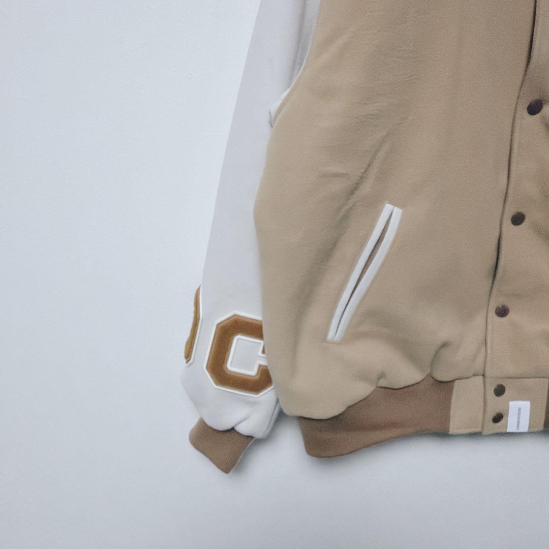 DESCENDANT スタジャン ベージュ サイズ2