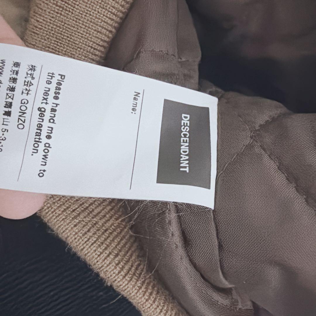 DESCENDANT スタジャン ベージュ サイズ2