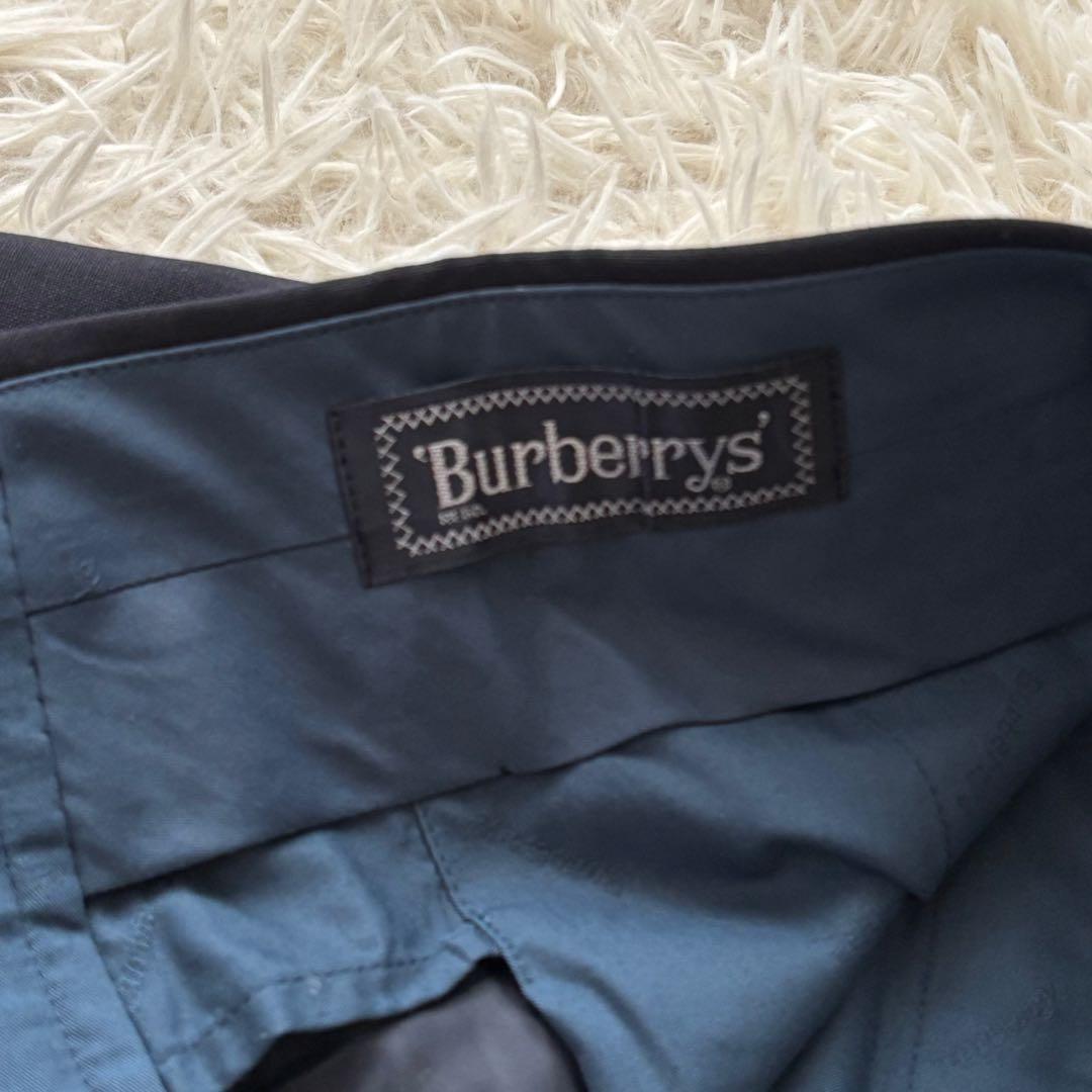 美品✨バーバリー 金ボタン 紺ブレ モヘア ダブルブレスト スーツ ネイビー M